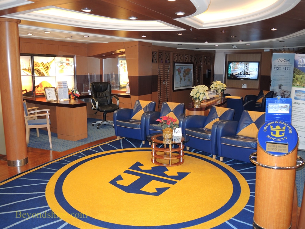 Freedom of the Seas cruise ship, Crown & Anchor office