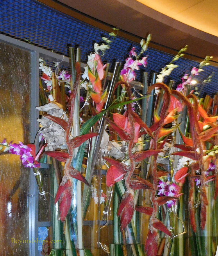 Cruise ship Oosterdam, flowers