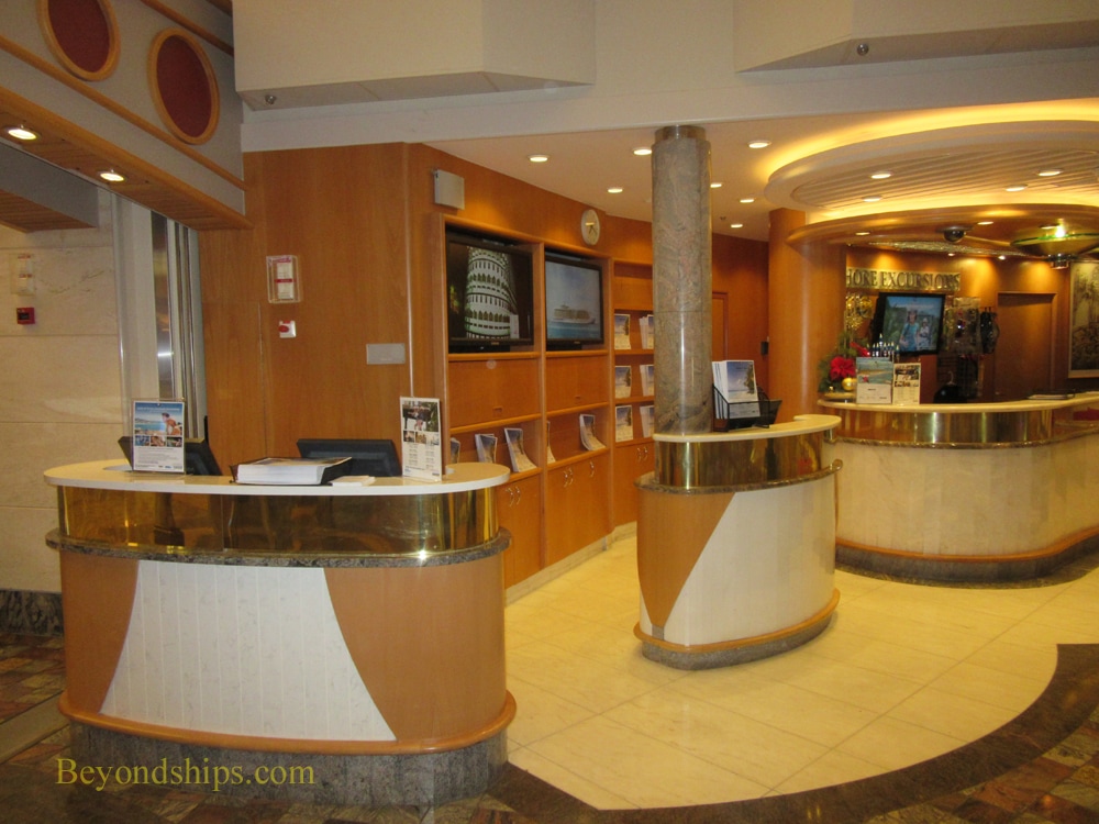 Freedom of the Seas cruise ship, shore excursions desk