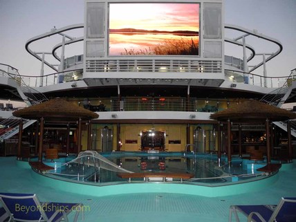 Main pool area, Carnival Vista, cruise ship