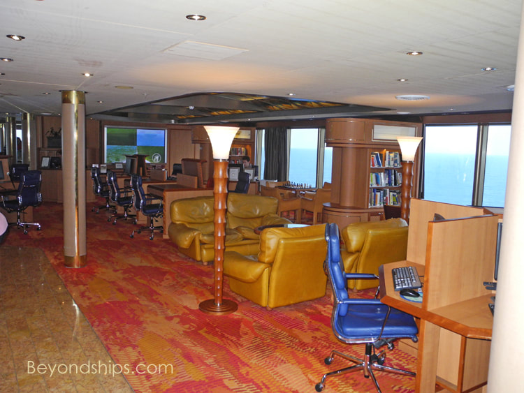 Zuiderdam cruise ship, library