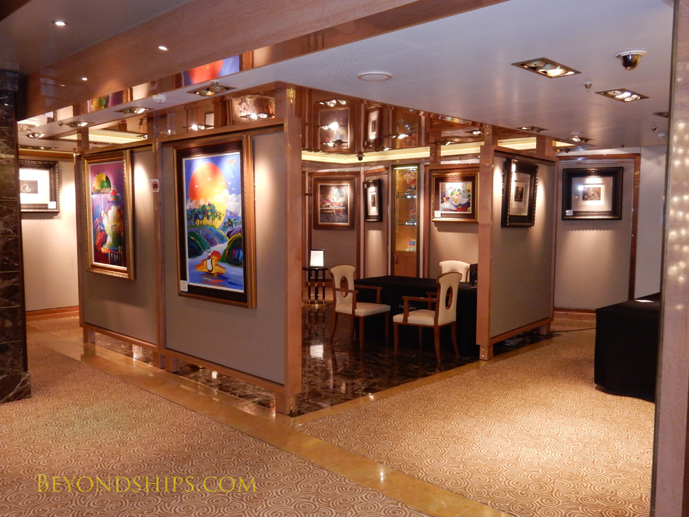 Regal Princess cruise ship, art gallery