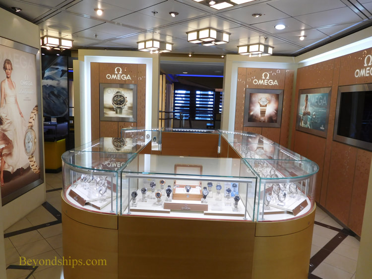 Cruise ship Celebrity Reflection shops