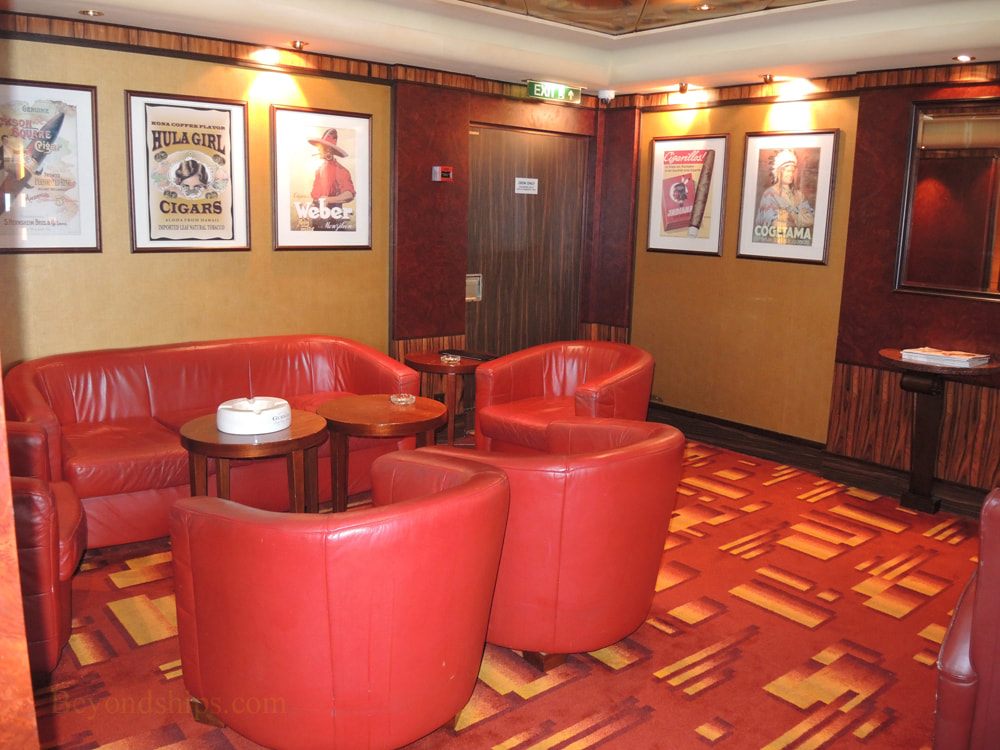 Cruise ship Norwegian Jade, bars and lounges, Cornoa Cigar Bar