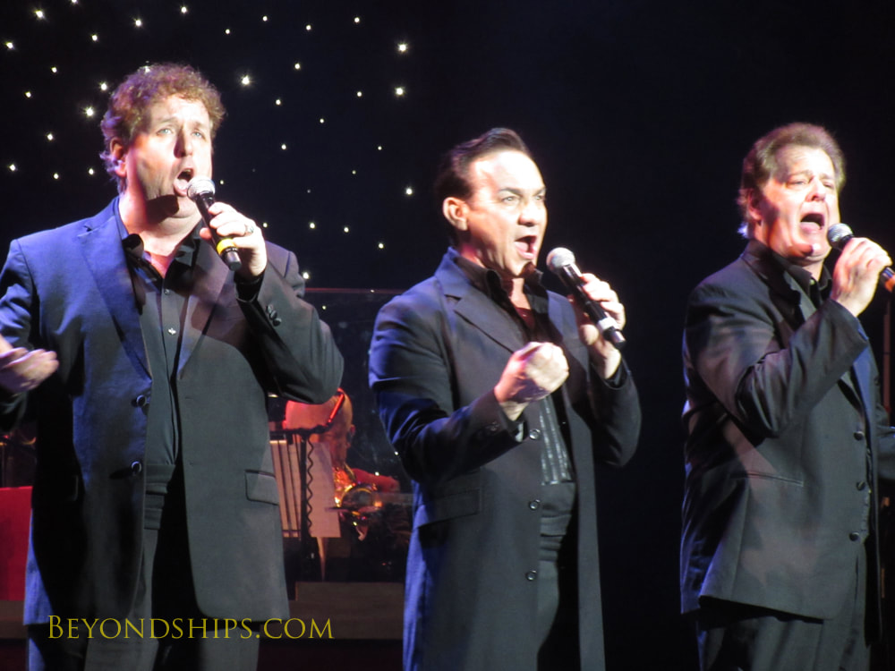 Your Three Tenors in Cruise ship Queen Victoria Royal Court Theatre