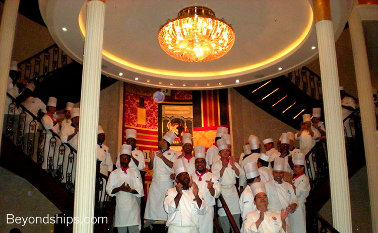 Independence of the Seas, cruise ship, main dining room chefs