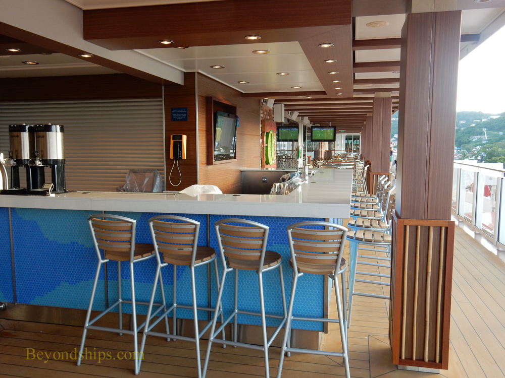 Norwegian Escape cruise ship, bars and lounges