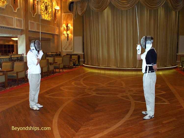 Fenching class in Cruise ship Queen Victoria Queens Room
