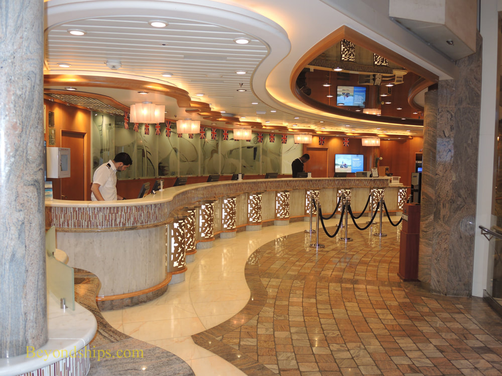 Cruise ship Celebrity Summit, guest relations desk