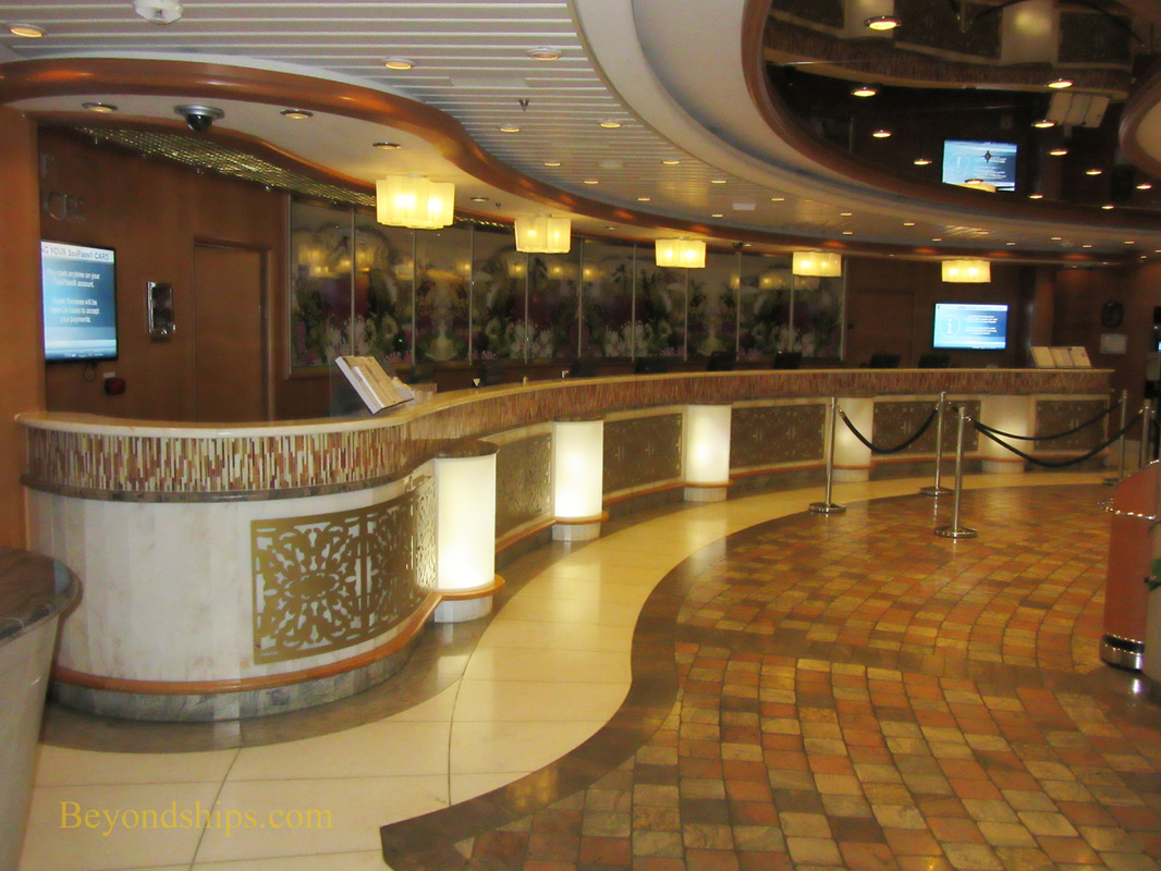 Navigator of the Seas, cruise ship,, guest relations desk