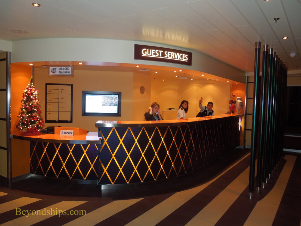 Guest Services Desk, cruise ship Carnival Sunshine