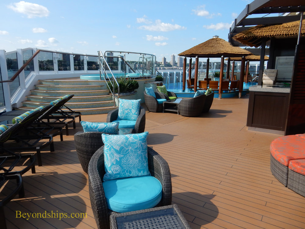 Havana pool area, Carnival Horizon, cruise ship