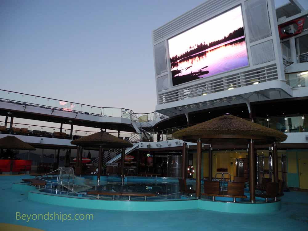 Main pool area,  Carnival Vista, cruise ship