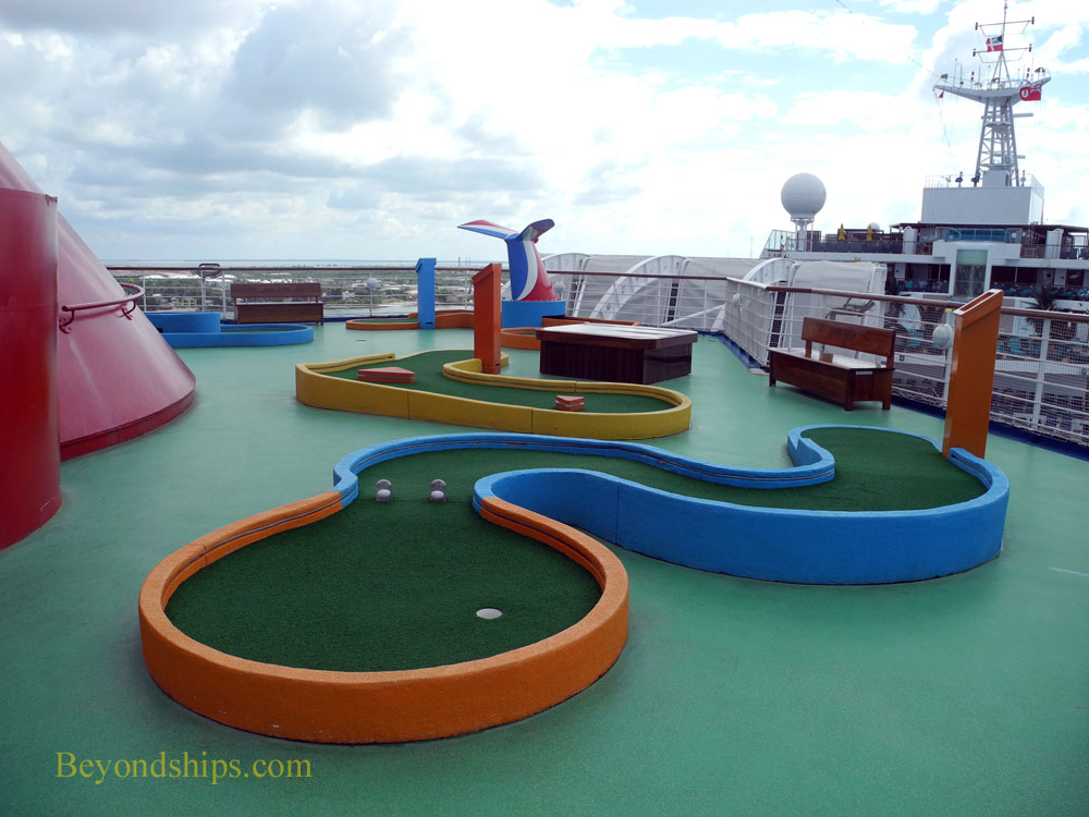 Cruise ship Carnival Sunshine, mini-golf