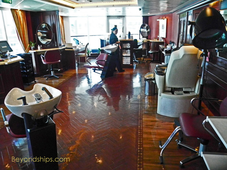 Regal Princess cruise ship, spa salon