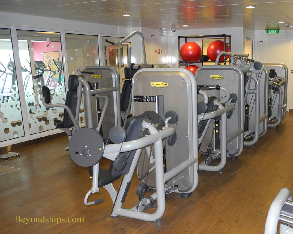 Celebrity Reflection cruise ship fitness center