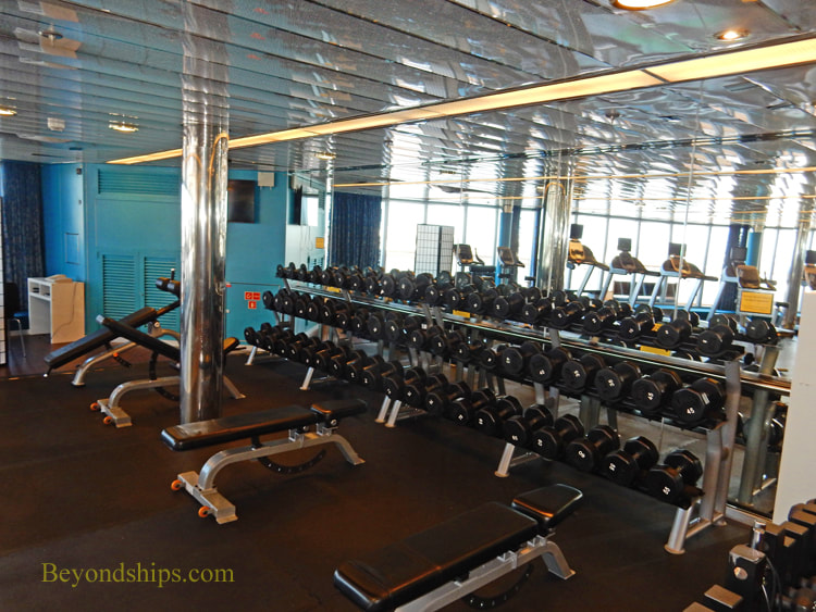 Cruise ship Oosterdam fitness center