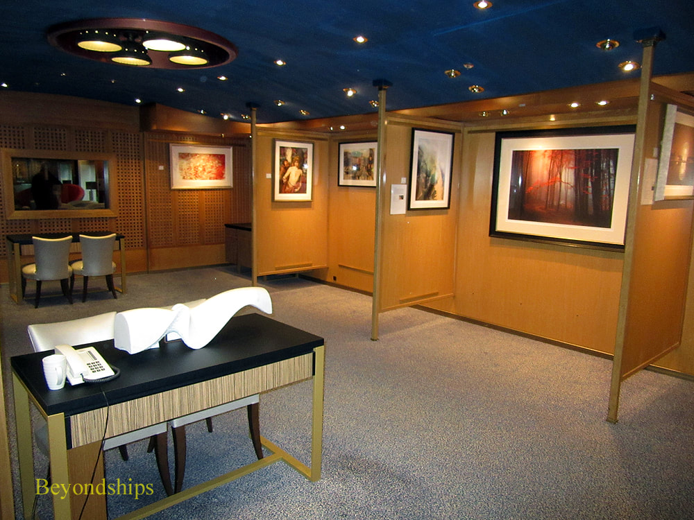 Zuiderdam cruise ship, art gallery