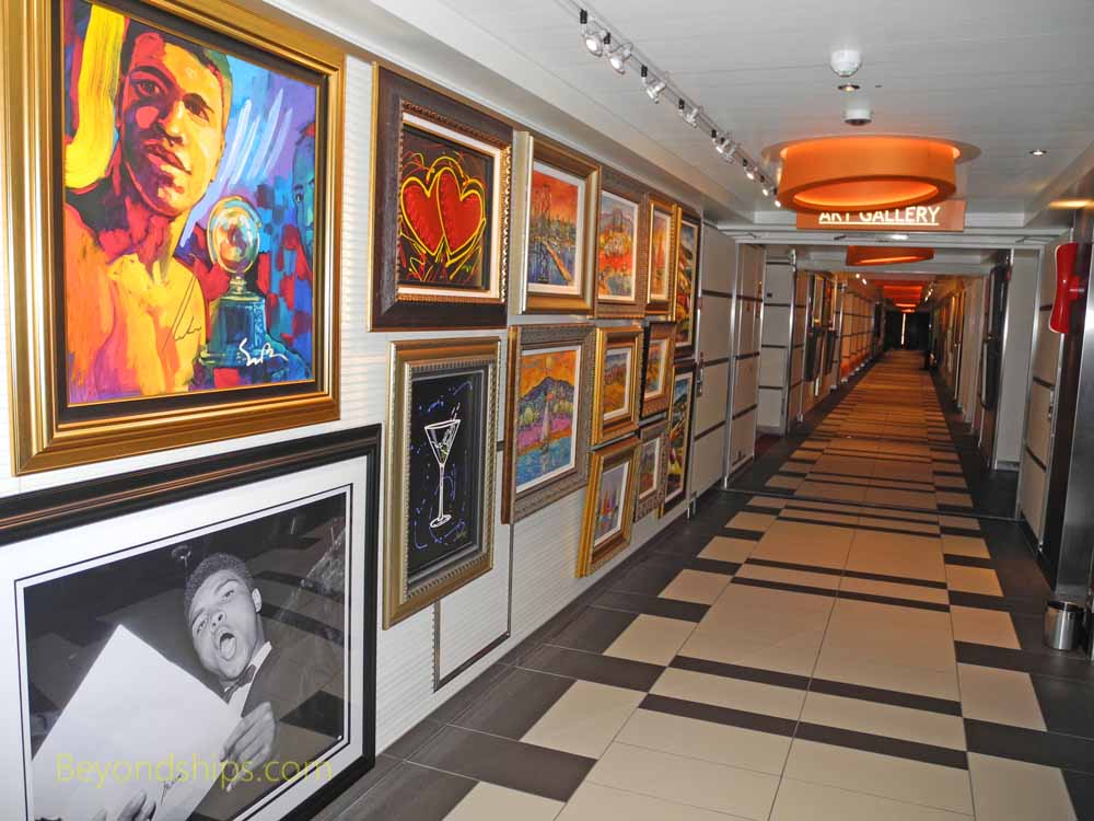 Art gallery, Carnival Vista, cruise ship