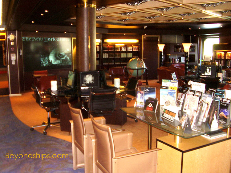 Noordam cruise ship, library
