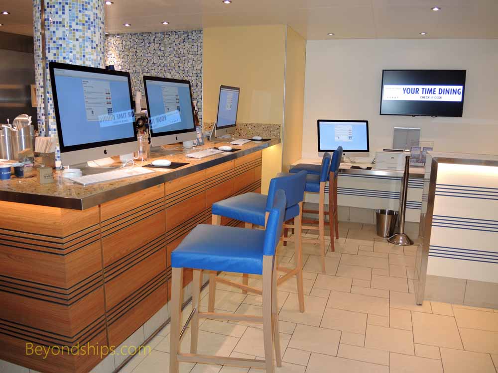 Internet cafe, Carnival Vista, cruise ship