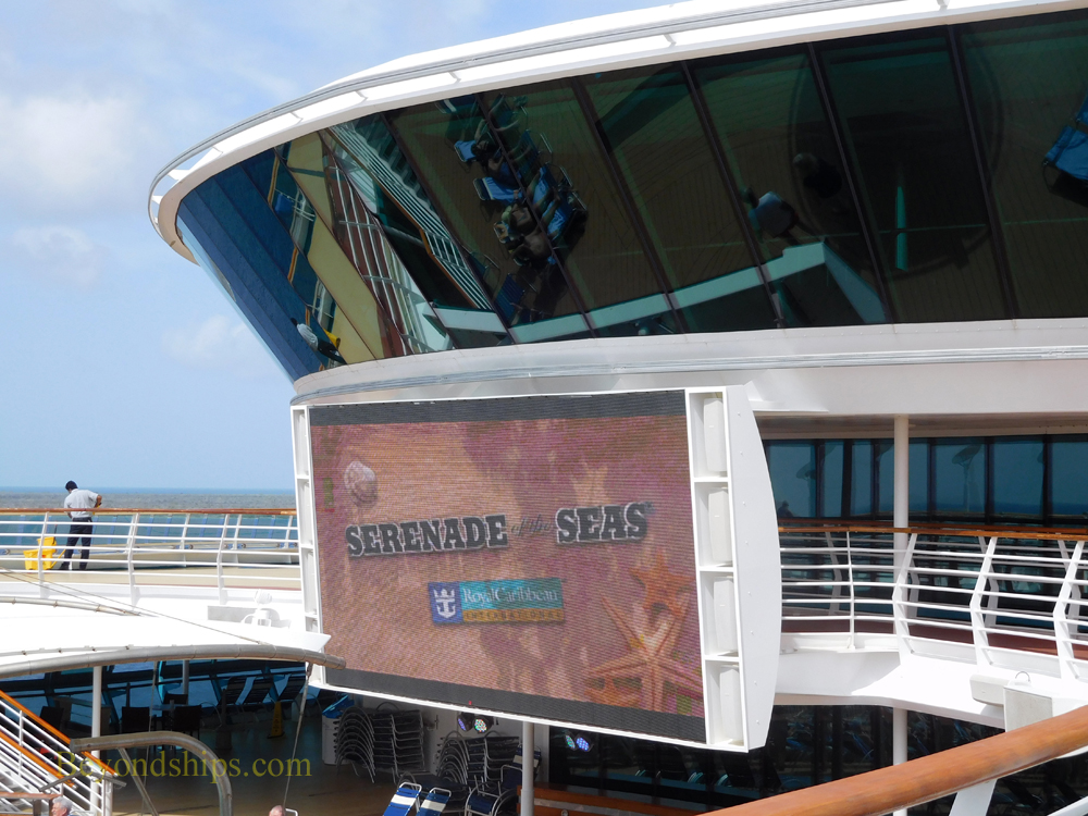 Cruise ship Serenade of the Seas, outdoor movies