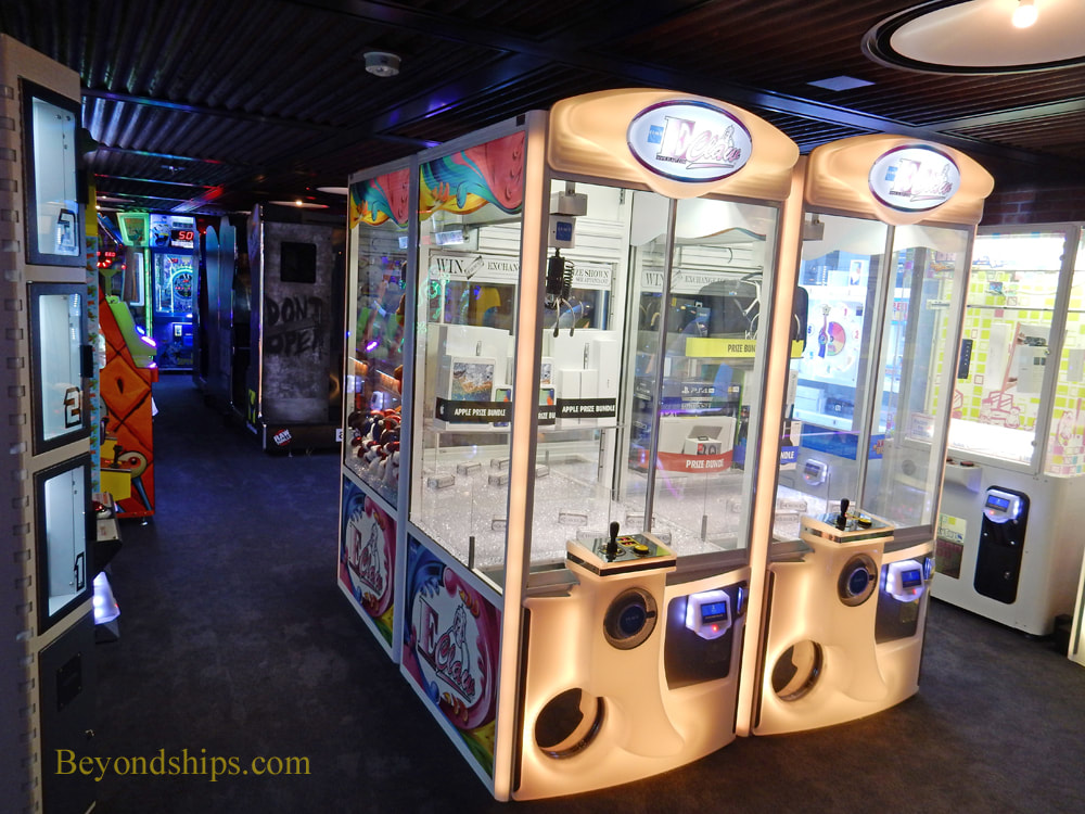 Arcade on on cruise ship Carnival Horizon