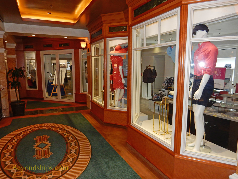 Shops, cruise ship Queen Elizabeth