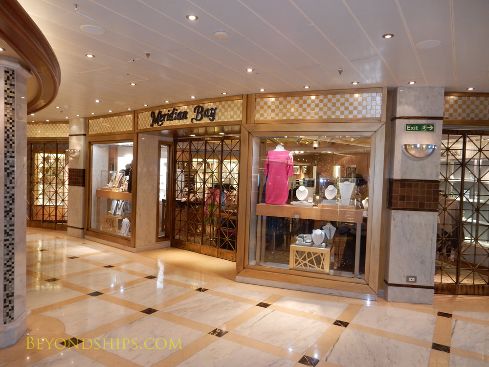 Regal Princess cruise ship, shops