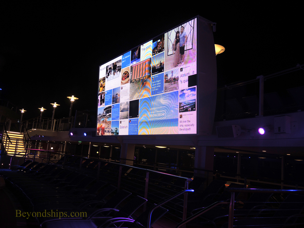 Anthem of the Seas, outdoor movie screen