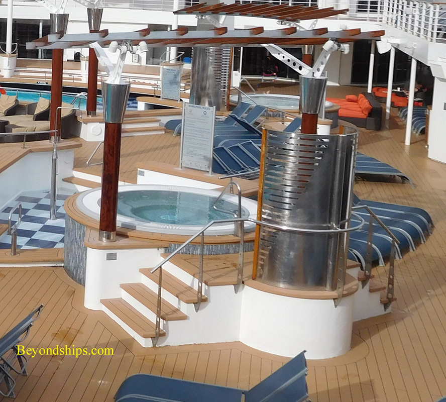 Cruise ship Celebrity Constellation pools area