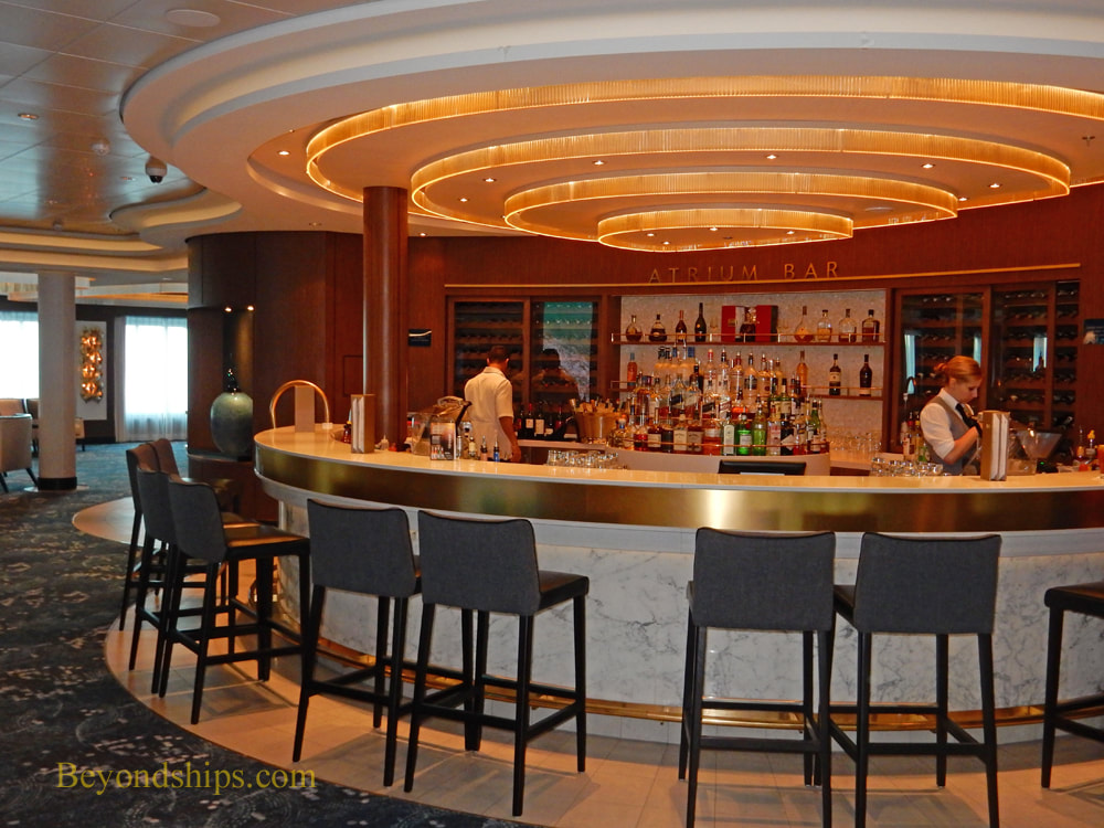 Cruise ship Norwegian Bliss atrium bar