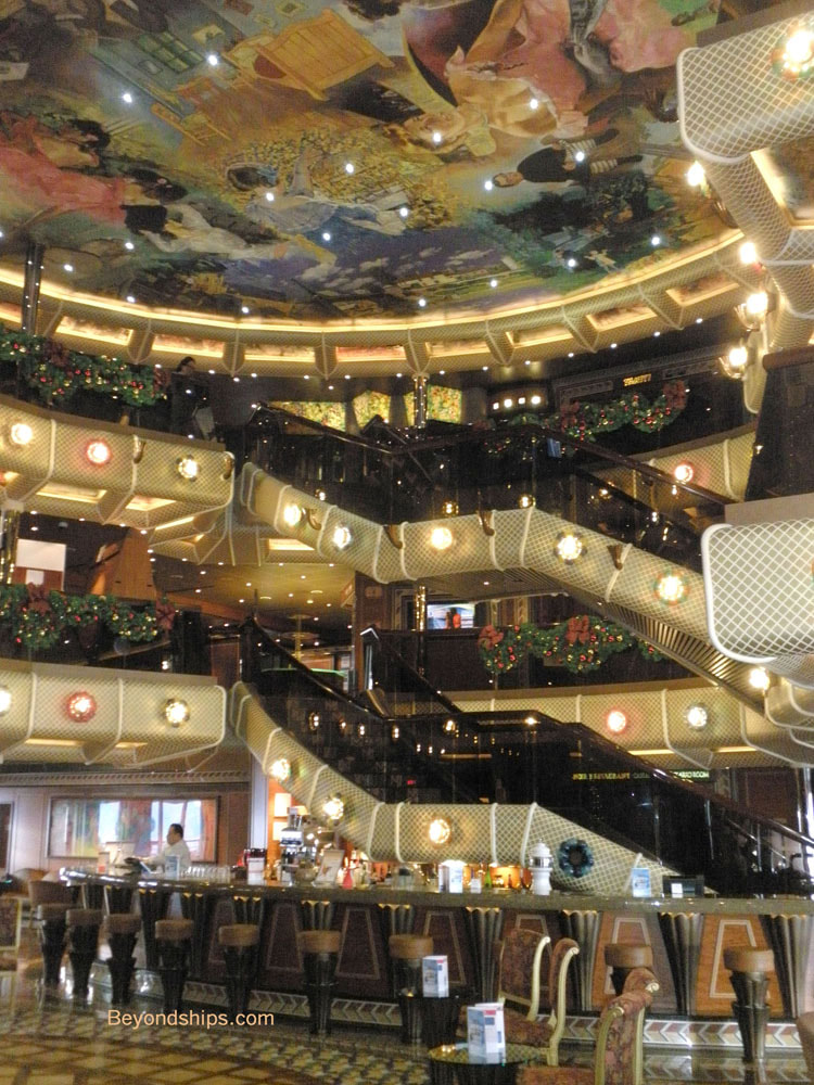 Artists Lobby in Carnival Conquest cruise ship