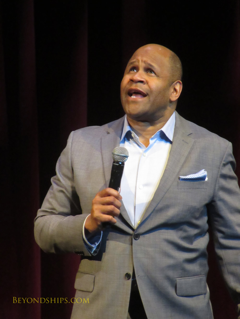 Rondell Sheridan in Cruise ship Queen Victoria Royal Court Theatre