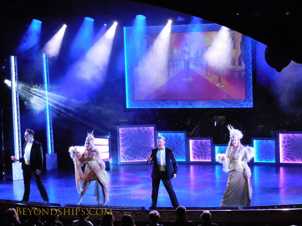 Production show in Cruise ship Queen Victoria Royal Court Theatre