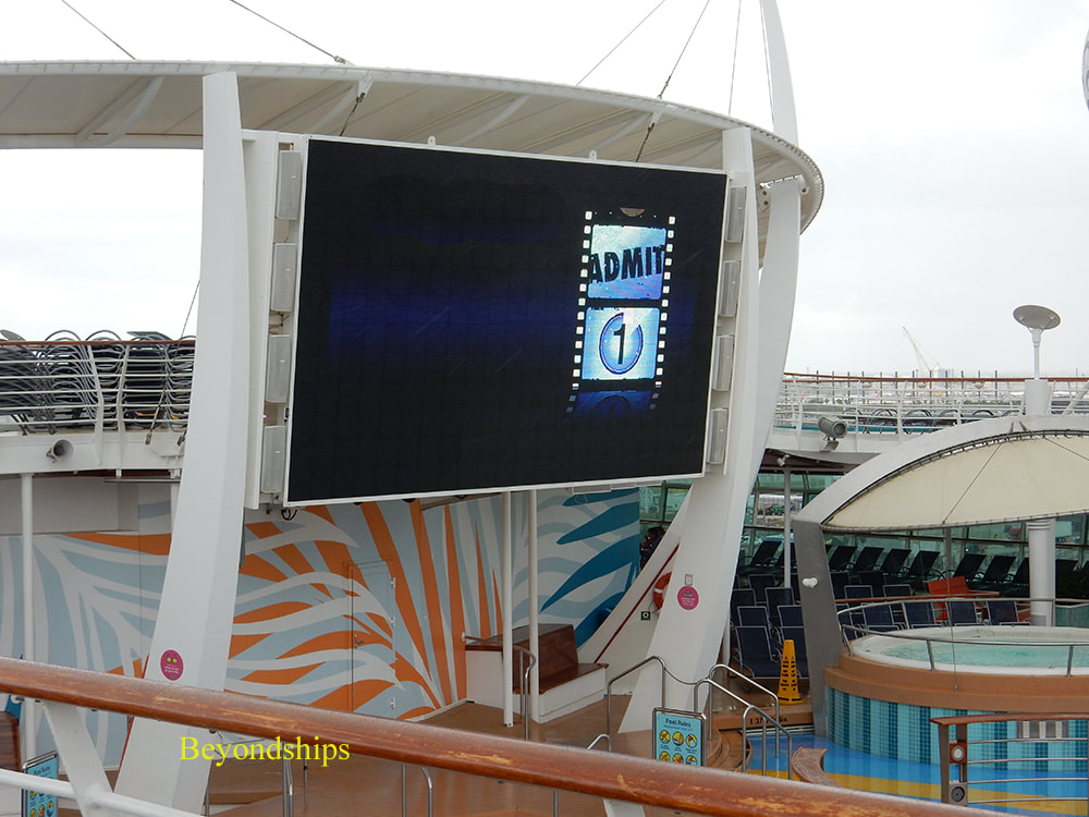Cruise ship Independence of the Seas,, Big Screen