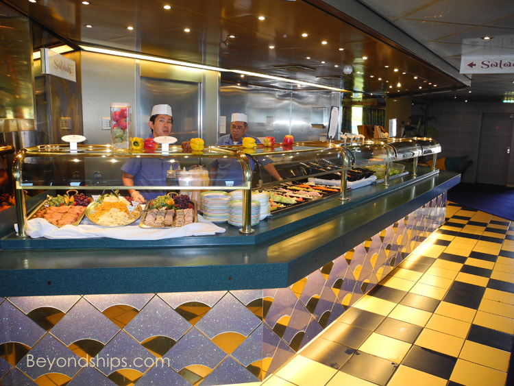 Cruise ship Zuiderdam dining