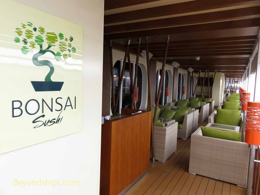 Carnival Vista, cruise ship, Bonsai sushi