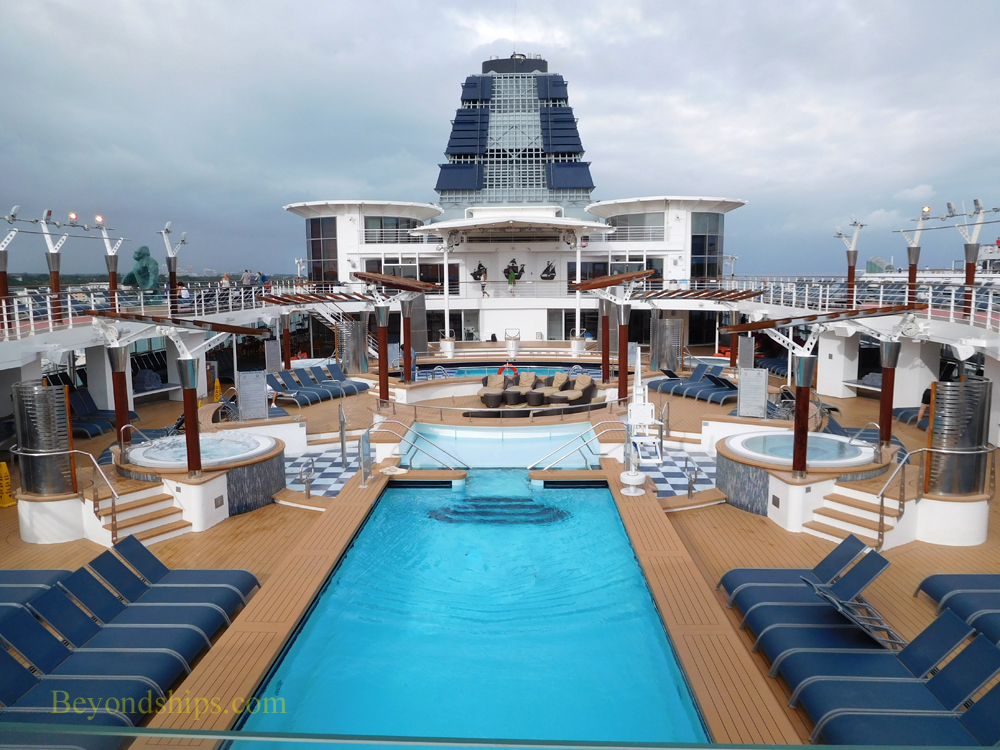 Cruise ship Celebrity Constellation pools