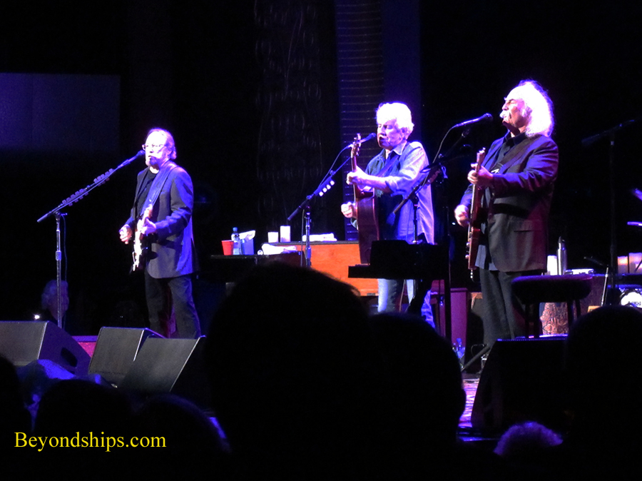 Queen Mary 2, Royal Court Theatre, Crosby Stills and Nash