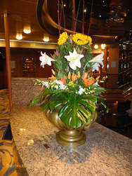 Cruise ship Rotterdam flowers