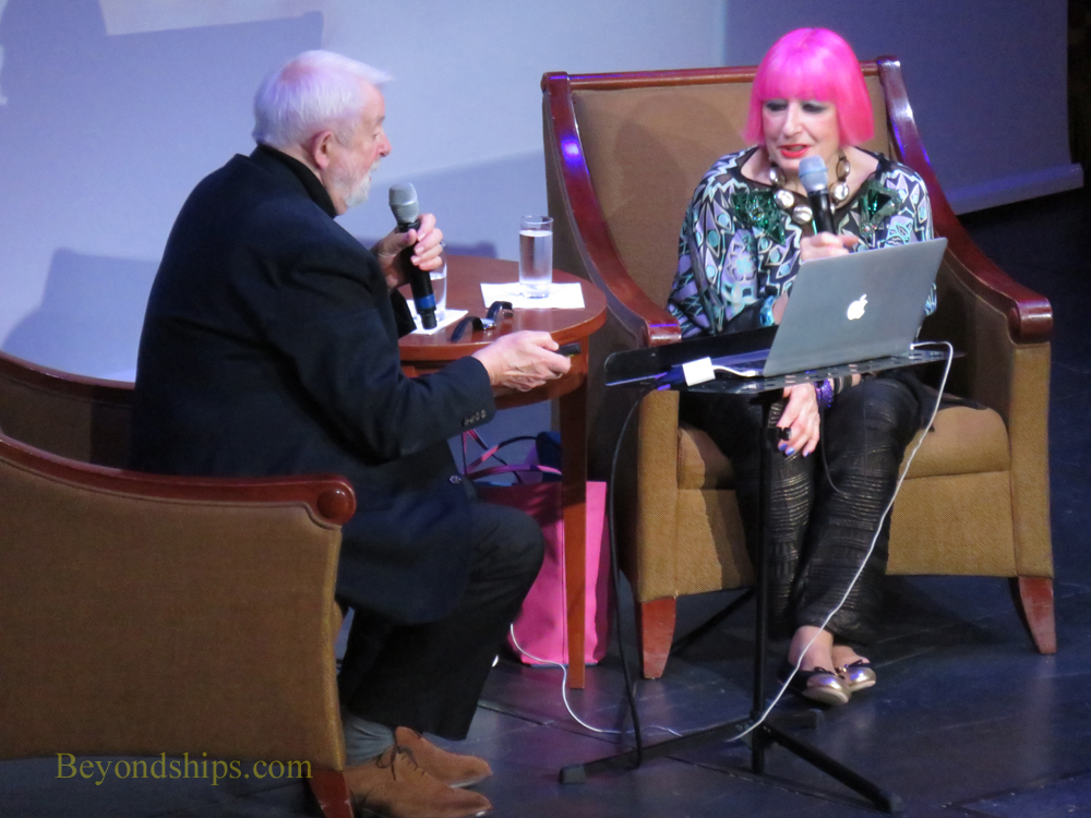 Queen Mary 2, Royal Court Theatre, Colin McDowell and Zandra Rhodes