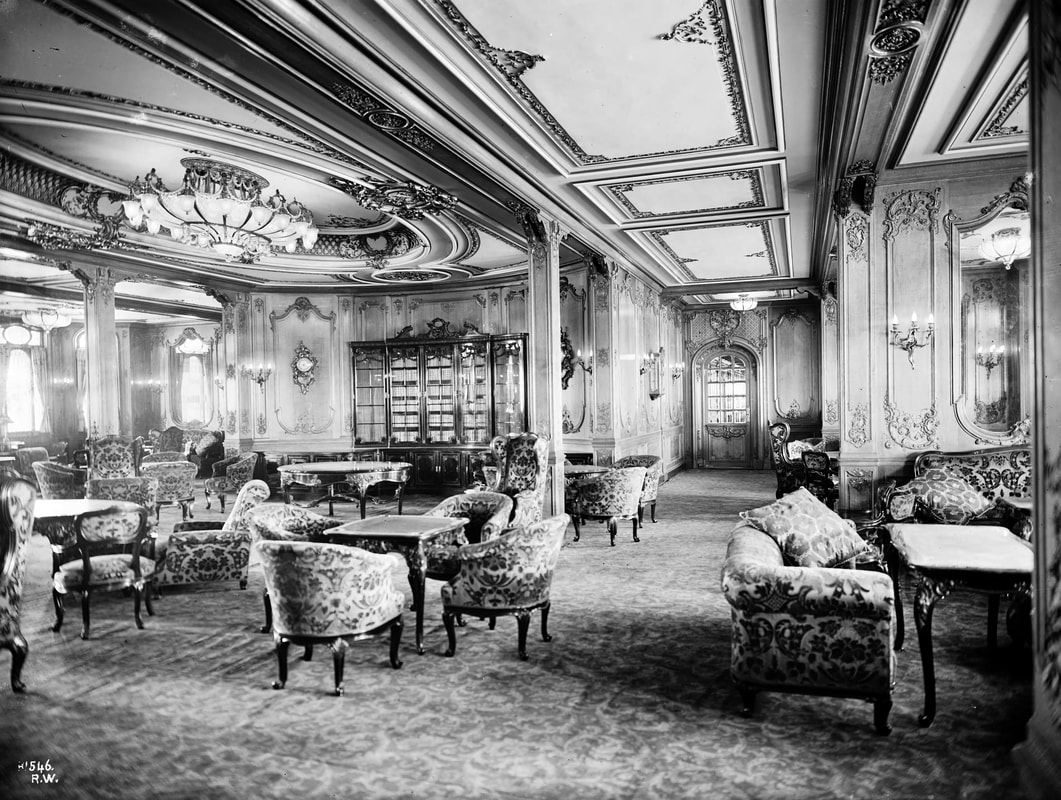 RMS Titanic ocean liner First Class Passenger Lounge