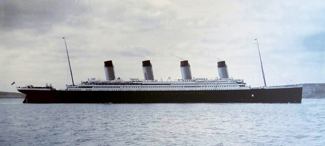 RMS Titanic ocean liner in Queenstown